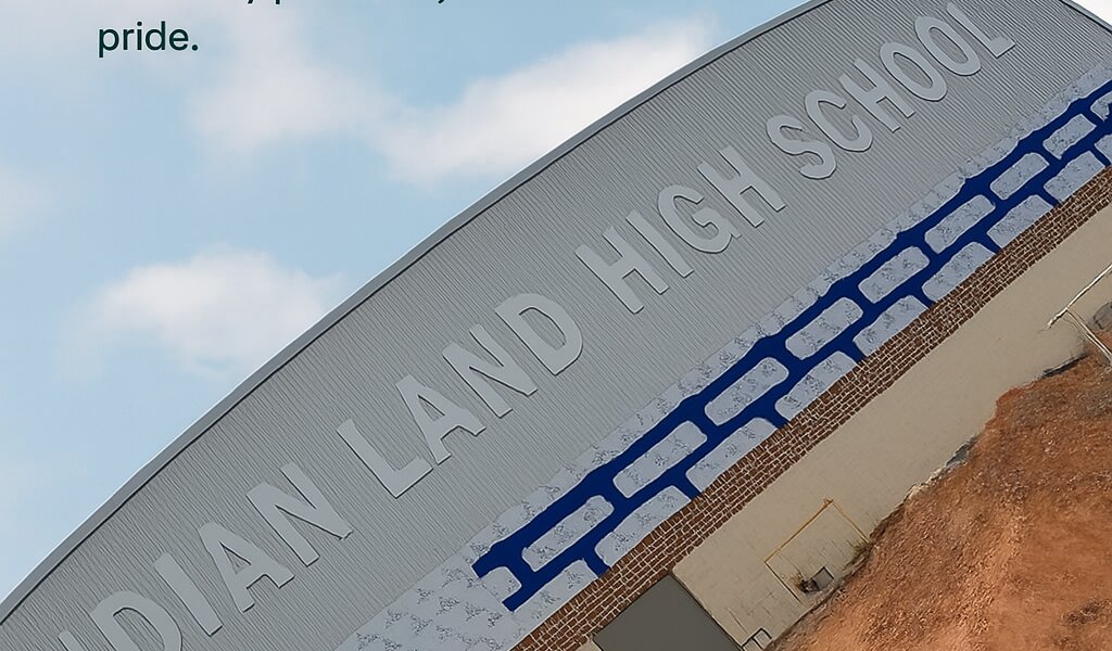 Indian Land High School steel building project by BMD Steel Solutions